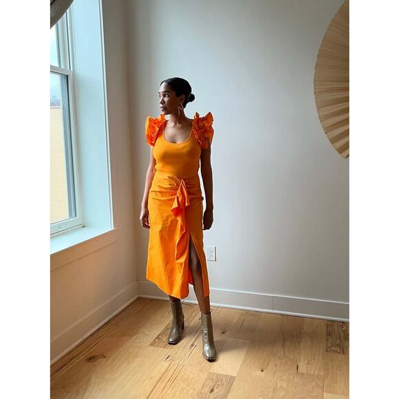 Ulla Johnson Isabella Cotton Midi Dress Size Small - Picture 3 of 10